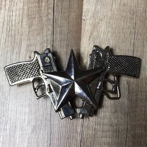 Star gun slinging belt buckle